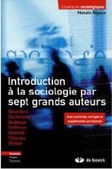 Nathalie Rigaux, Introduction à la sociologie par sept grands auteurs