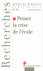 Penser la crise de l’école